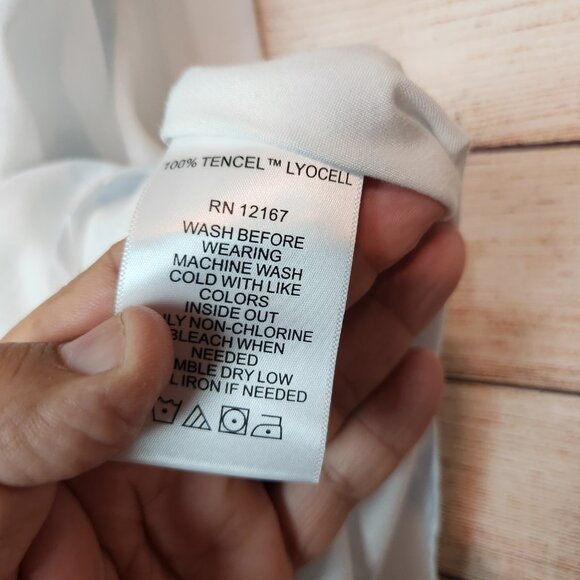 New With Tags Laurie Felt TENCEL Button-Front Shirt Tie Dyed Plus Size 3X - Picture 7 of 16